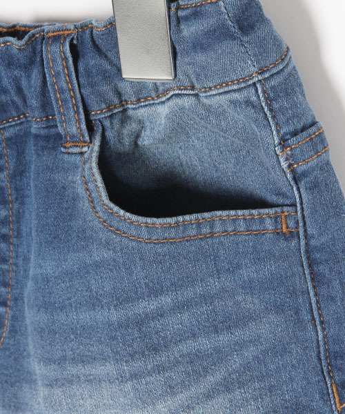 GLOBAL WORK（グローバルワーク）の「【キッズ】デニムコンパクトショーツ/821241（その他パンツ・キッズ・ネイビー/ブルー・SMALL/MEDIUM/LARGE/X-LARGE/XX-LARGE）」の5枚目の写真