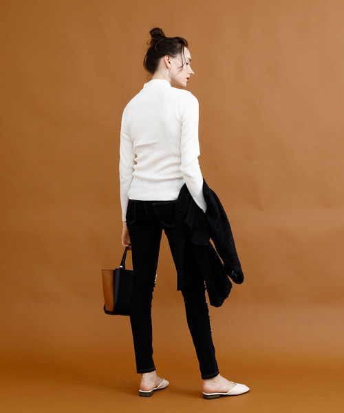 aimoha（アイモハ）の「クラッシュストレッチデニム（デニムパンツ・レディース・ブラック/ブルー/ネイビー/インディゴブルー/ライトブルー・SMALL/MEDIUM/X-SMALL/LARGE/X-LARGE）」の13枚目の写真