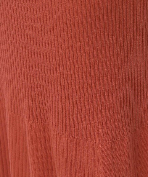 ROPE'（ロペ）の「【ドラマ着用】【セットアップ対応】オーガニックコットンリブニットスカート＊（スカート・レディース・ライトグレー/ライトグリーン/レンガ・38/36）」の6枚目の写真