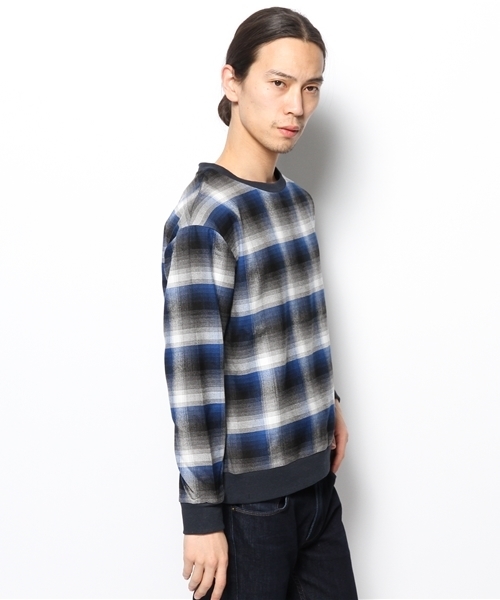 603（ロクマルサン）の「603 ブルーグレイチェックカットソー（Tシャツ/カットソー・メンズ・ブルー・40/42）」の7枚目の写真