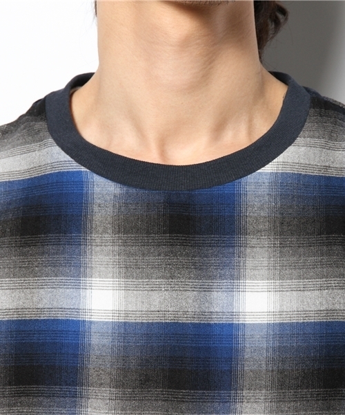 603（ロクマルサン）の「603 ブルーグレイチェックカットソー（Tシャツ/カットソー・メンズ・ブルー・40/42）」の5枚目の写真