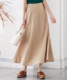 KOBE LETTUCE | リネンタッチスラブマキシ丈フレアスカート(スカート)