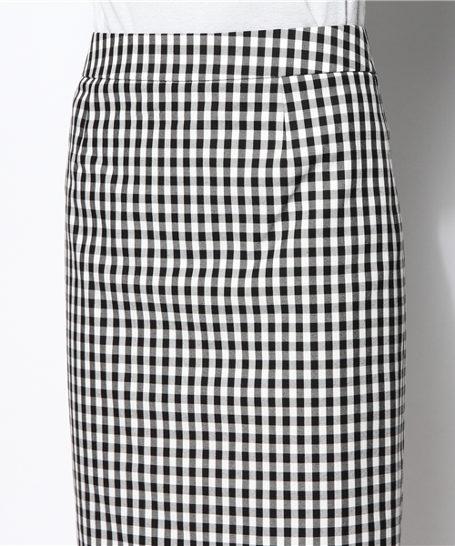 SHIPS for women(シップスフォーウィメン)の「★ギンガムチェック タイトスカート(スカート・レディース・ネイビー/ブラック・36/38)」の6枚目の写真