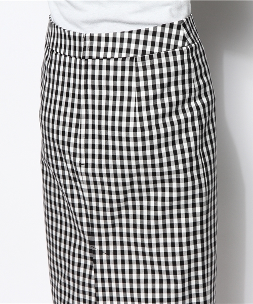 SHIPS for women(シップスフォーウィメン)の「★ギンガムチェック タイトスカート(スカート・レディース・ネイビー/ブラック・36/38)」の7枚目の写真