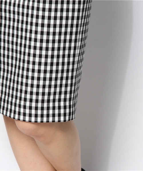 SHIPS for women(シップスフォーウィメン)の「★ギンガムチェック タイトスカート(スカート・レディース・ネイビー/ブラック・36/38)」の8枚目の写真