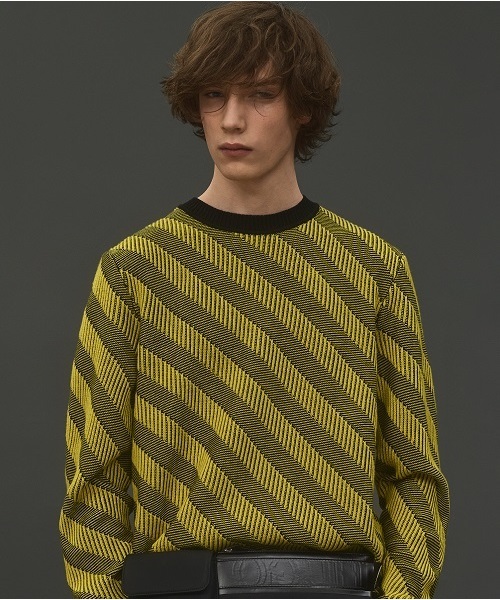 HUGO(ヒューゴ)の「ヴァージンウール セーター(ニット/セーター・メンズ・イエロー・S/M/L)」の2枚目の写真