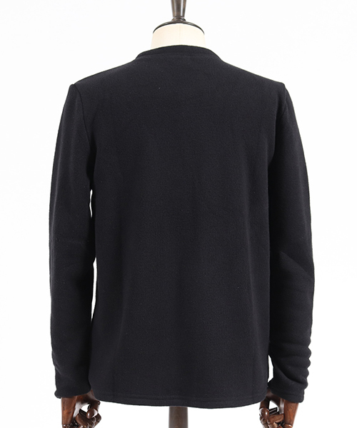 CAMBIO(カンビオ)の「mlt2645-Back Brush Simple Knit sew ニットソー(Tシャツ/カットソー・メンズ・ブラック/グレー/ネイビー/ブラック系その他・S/M/L)」の13枚目の写真