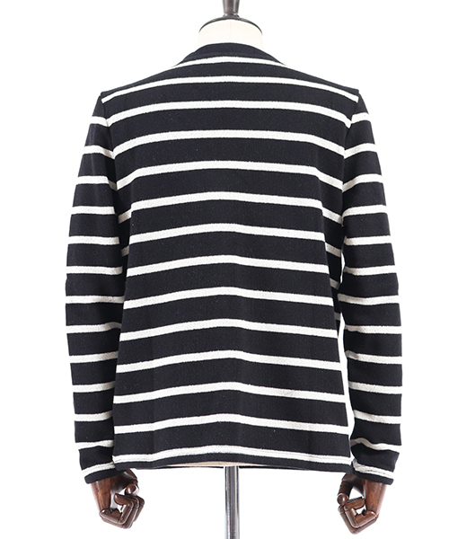 CAMBIO(カンビオ)の「mlt2645-Back Brush Simple Knit sew ニットソー(Tシャツ/カットソー・メンズ・ブラック/グレー/ネイビー/ブラック系その他・S/M/L)」の17枚目の写真