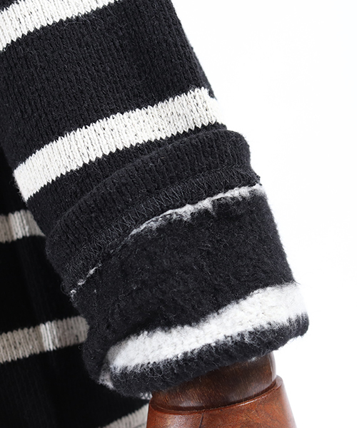 CAMBIO(カンビオ)の「mlt2645-Back Brush Simple Knit sew ニットソー(Tシャツ/カットソー・メンズ・ブラック/グレー/ネイビー/ブラック系その他・S/M/L)」の18枚目の写真