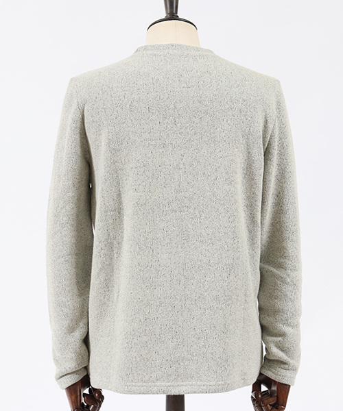 CAMBIO(カンビオ)の「mlt2645-Back Brush Simple Knit sew ニットソー(Tシャツ/カットソー・メンズ・ブラック/グレー/ネイビー/ブラック系その他・S/M/L)」の20枚目の写真