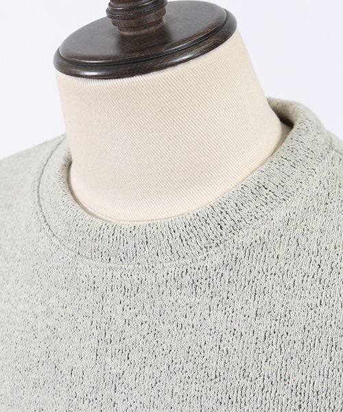CAMBIO(カンビオ)の「mlt2645-Back Brush Simple Knit sew ニットソー(Tシャツ/カットソー・メンズ・ブラック/グレー/ネイビー/ブラック系その他・S/M/L)」の21枚目の写真