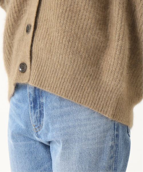 JOURNAL STANDARD relumeヘアリーファーVネックカーディガン JOURNAL STANDARD relume（ジャーナルスタンダード レリューム