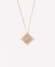 con affetto コンアフェット　K10 王冠ダイヤネックレス con affetto(ファッション) ネックレス K18 1粒ダイヤネックレス