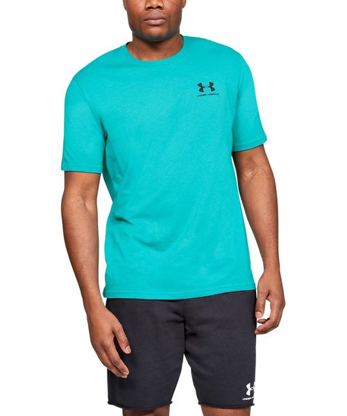 UNDER ARMOUR（アンダーアーマー）の「UAスポーツスタイル レフトチェストショートスリーブ(トレーニング/Tシャツ/MEN)（Tシャツ/カットソー・メンズ・ブルーグリーン/ブラック×ブラック/ヘザーグレー/ホワイト/ネイビー/レッド系その他・SM/XL/LG/MD/XXL）」の6枚目の写真