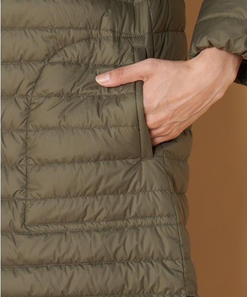 Traditional Weatherwear(トラディショナルウェザーウェア)の「Traditional Weatherwear: ARKLEY LONG インナーダウン(ダウンジャケット/コート・レディース・ブラック/アイボリー/カーキ・34/36)」の7枚目の写真