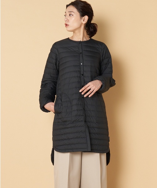 Traditional Weatherwear(トラディショナルウェザーウェア)の「Traditional Weatherwear: ARKLEY LONG インナーダウン(ダウンジャケット/コート・レディース・ブラック/アイボリー/カーキ・34/36)」の21枚目の写真