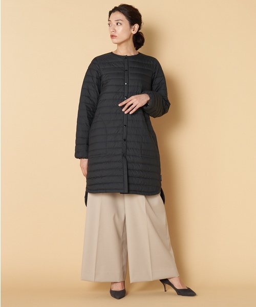 Traditional Weatherwear(トラディショナルウェザーウェア)の「Traditional Weatherwear: ARKLEY LONG インナーダウン(ダウンジャケット/コート・レディース・ブラック/アイボリー/カーキ・34/36)」の20枚目の写真