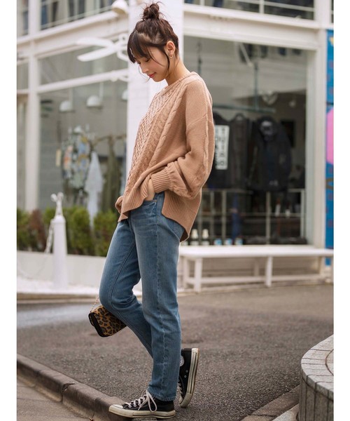 GeeRA(ジーラ)の「フィッシャーマンニット(ニット/セーター・レディース・ベージュ/ボルドー/ブラック・X-LARGE/MEDIUM/LARGE)」の10枚目の写真