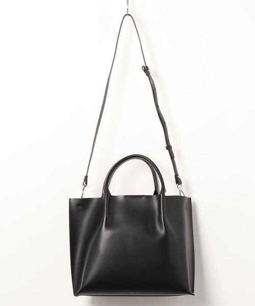 La TOTALITE（ラトータリテ）の「【GIANNI CHIARINI/ジャンニ・キリアーニ】 GCトートBAG（トートバッグ・レディース・ブラック/ベージュ・FREE）」の3枚目の写真