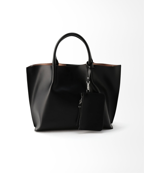 La TOTALITE（ラトータリテ）の「【GIANNI CHIARINI/ジャンニ・キリアーニ】 GCトートBAG（トートバッグ・レディース・ブラック/ベージュ・FREE）」の2枚目の写真