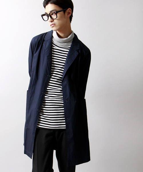 WEGO（ウィゴー）の「WEGO/チェスターシャツコート（チェスターコート・メンズ・ブラック/カーキ/ネイビー・LARGE/MEDIUM）」の3枚目の写真