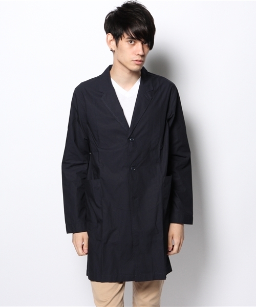 WEGO（ウィゴー）の「WEGO/チェスターシャツコート（チェスターコート・メンズ・ブラック/カーキ/ネイビー・LARGE/MEDIUM）」の8枚目の写真