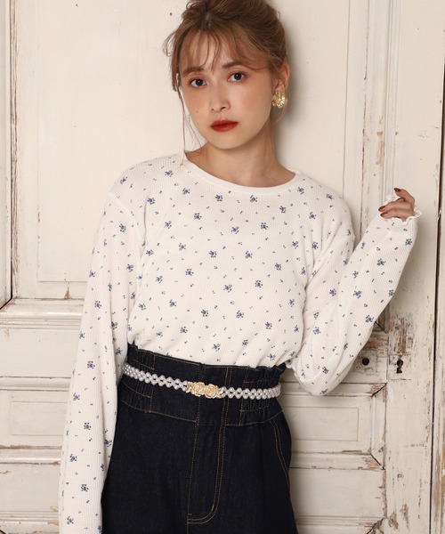 one after another NICE CLAUP(ワンアフターアナザーナイスクラップ)の「サーマルロングスリーブTシャツ (パック入り)(Tシャツ/カットソー・レディース・ホワイト/アイボリー/モカ/ホワイト系その他・FREE)」の2枚目の写真