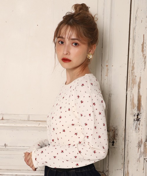 one after another NICE CLAUP(ワンアフターアナザーナイスクラップ)の「サーマルロングスリーブTシャツ (パック入り)(Tシャツ/カットソー・レディース・ホワイト/アイボリー/モカ/ホワイト系その他・FREE)」の17枚目の写真