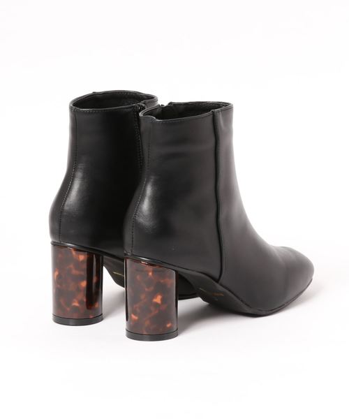 KOBE LETTUCE（コウベレタス）の「スクエアトゥサークルヒールショートブーツ（ブーツ・レディース・ブラック/モカ/ブラック系その他/キャメル・LL/M/L/S）」の12枚目の写真