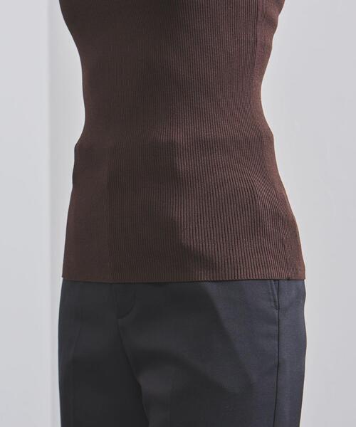 UNITED ARROWS（ユナイテッドアローズ）の「UBCB RY/N リブ キャミソール†◆（タンクトップ・レディース・ブラック/ホワイト/ダークブラウン・FREE）」の6枚目の写真