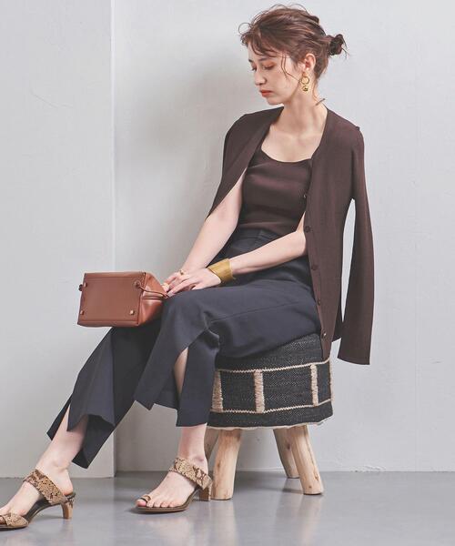 UNITED ARROWS（ユナイテッドアローズ）の「UBCB RY/N リブ キャミソール†◆（タンクトップ・レディース・ブラック/ホワイト/ダークブラウン・FREE）」の18枚目の写真