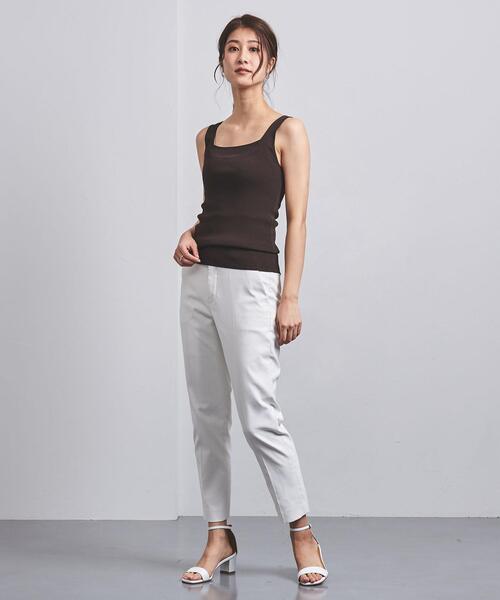 UNITED ARROWS（ユナイテッドアローズ）の「UBCB RY/N リブ キャミソール†◆（タンクトップ・レディース・ブラック/ホワイト/ダークブラウン・FREE）」の20枚目の写真