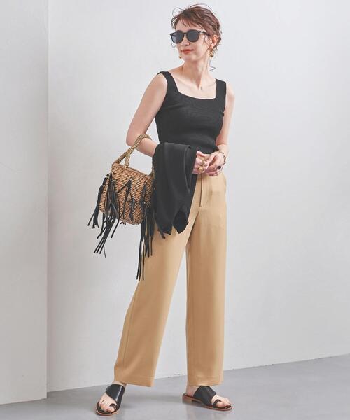 UNITED ARROWS（ユナイテッドアローズ）の「UBCB RY/N リブ キャミソール†◆（タンクトップ・レディース・ブラック/ホワイト/ダークブラウン・FREE）」の16枚目の写真