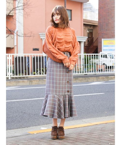 dazzlin　ラッフルマーメイドマキシスカート　デニム dazzlin（ダズリン）の「ラッフルマーメイドマキシスカート