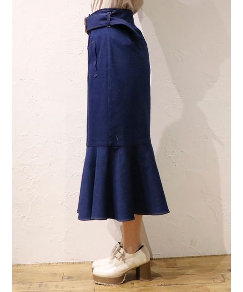 dazzlin　ラッフルマーメイドマキシスカート　デニム dazzlin（ダズリン）の「ラッフルマーメイドマキシスカート
