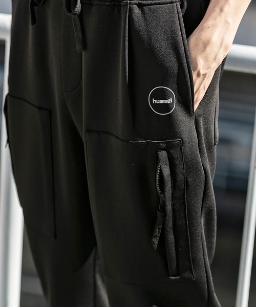 hummel（ヒュンメル）の「直営店・WEB限定 hummel(ヒュンメル)ポンチサイドラインパンツ（その他パンツ・メンズ・ブラック/グレー・S/M/L/XL）」の3枚目の写真