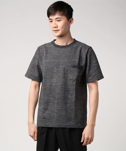 Jackman(ジャックマン)の「JACKMAN / ジャックマン 度詰めTシャツ DOTSUME TEE(Tシャツ/カットソー・メンズ・チャコールグレー/ホワイト/ナチュラル/ブルー/サックスブルー・M/L/XL)」の3枚目の写真