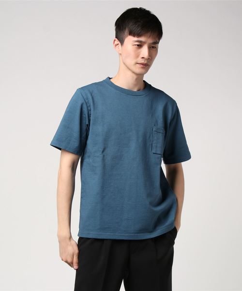 Jackman(ジャックマン)の「JACKMAN / ジャックマン 度詰めTシャツ DOTSUME TEE(Tシャツ/カットソー・メンズ・チャコールグレー/ホワイト/ナチュラル/ブルー/サックスブルー・M/L/XL)」の5枚目の写真