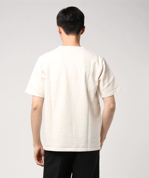 Jackman(ジャックマン)の「JACKMAN / ジャックマン 度詰めTシャツ DOTSUME TEE(Tシャツ/カットソー・メンズ・チャコールグレー/ホワイト/ナチュラル/ブルー/サックスブルー・M/L/XL)」の7枚目の写真