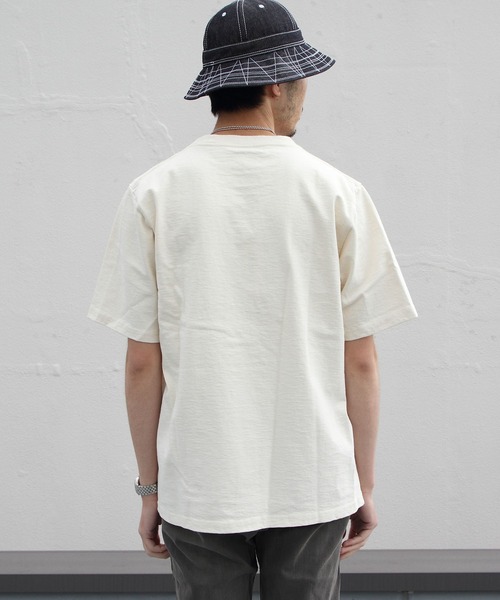 Jackman(ジャックマン)の「JACKMAN / ジャックマン 度詰めTシャツ DOTSUME TEE(Tシャツ/カットソー・メンズ・チャコールグレー/ホワイト/ナチュラル/ブルー/サックスブルー・M/L/XL)」の10枚目の写真