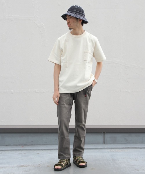 Jackman(ジャックマン)の「JACKMAN / ジャックマン 度詰めTシャツ DOTSUME TEE(Tシャツ/カットソー・メンズ・チャコールグレー/ホワイト/ナチュラル/ブルー/サックスブルー・M/L/XL)」の12枚目の写真