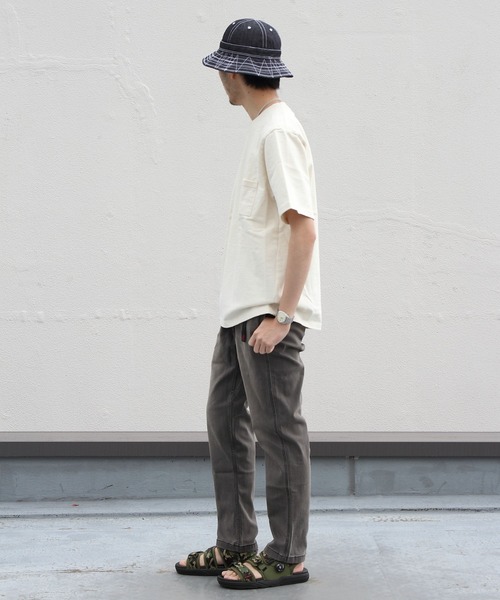 Jackman(ジャックマン)の「JACKMAN / ジャックマン 度詰めTシャツ DOTSUME TEE(Tシャツ/カットソー・メンズ・チャコールグレー/ホワイト/ナチュラル/ブルー/サックスブルー・M/L/XL)」の13枚目の写真