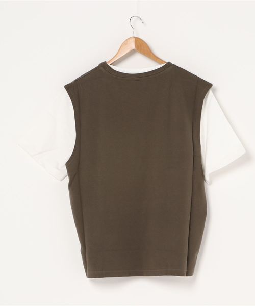INASTUDIOS ZOO（イーナストゥディオスズー）の「「INASTUDIOS SELECT」ベストアンサンブルTシャツ（Tシャツ/カットソー・メンズ・ブラウン/ベージュ/カーキ/ブラック・MEDIUM/LARGE/X-LARGE）」の6枚目の写真
