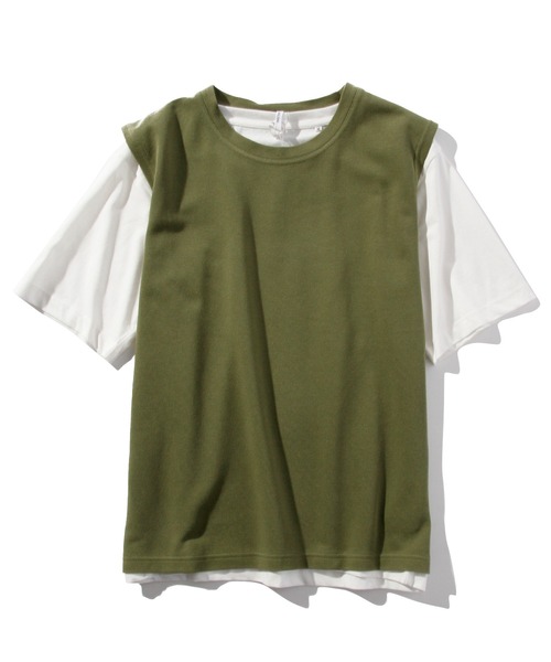 INASTUDIOS ZOO（イーナストゥディオスズー）の「「INASTUDIOS SELECT」ベストアンサンブルTシャツ（Tシャツ/カットソー・メンズ・ブラウン/ベージュ/カーキ/ブラック・MEDIUM/LARGE/X-LARGE）」の4枚目の写真