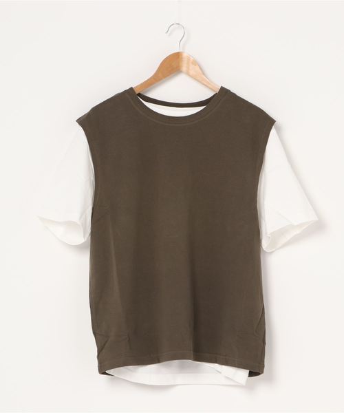 INASTUDIOS ZOO（イーナストゥディオスズー）の「「INASTUDIOS SELECT」ベストアンサンブルTシャツ（Tシャツ/カットソー・メンズ・ブラウン/ベージュ/カーキ/ブラック・MEDIUM/LARGE/X-LARGE）」の9枚目の写真