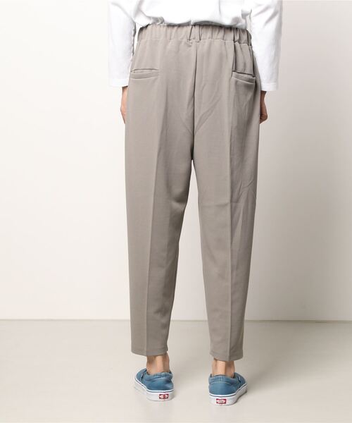 VIBGYOR（ヴィブジョー）の「VIBGYOR Select/梨地ジャージテーパード(BL)（スラックス・メンズ・ネイビー/ブラウン/ライトベージュ/ブラック/ミント/ブルー/グレイッシュベージュ・MEDIUM/LARGE）」の8枚目の写真