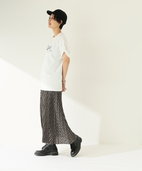 JOURNAL STANDARD relume（ジャーナルスタンダード　レリューム）の「ガラプリーツスカート◆（スカート・レディース・ブラック/ベージュ・FREE）」の3枚目の写真