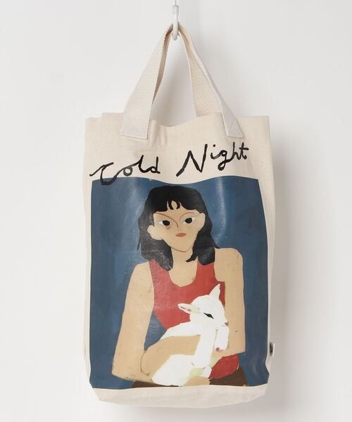 Little sunny bite(リトルサニーバイト)の「【Little sunny bite(リトルサニーバイト)】Charlotte mei x little sunny bite little girl tote bag(トートバッグ・レディース・ナチュラル・FREE)」の4枚目の写真