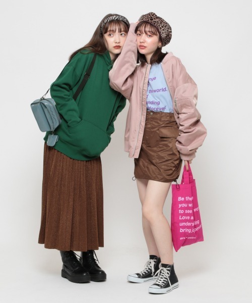 Me%(ミィパーセント)の「ミリタリーライクスカート(スカート・レディース・ブラウン/カーキ・MEDIUM/LARGE)」の3枚目の写真