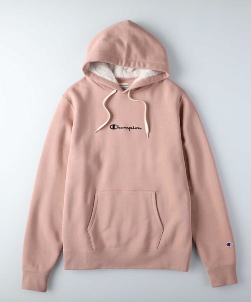 Champion（チャンピオン）の「【Champion】裏ボアパーカー（パーカー・メンズ・ホワイト/ピンク/ブラック・M/L/XL）」の8枚目の写真